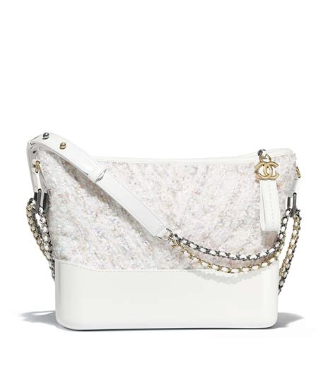 chanel gabrielle purse white